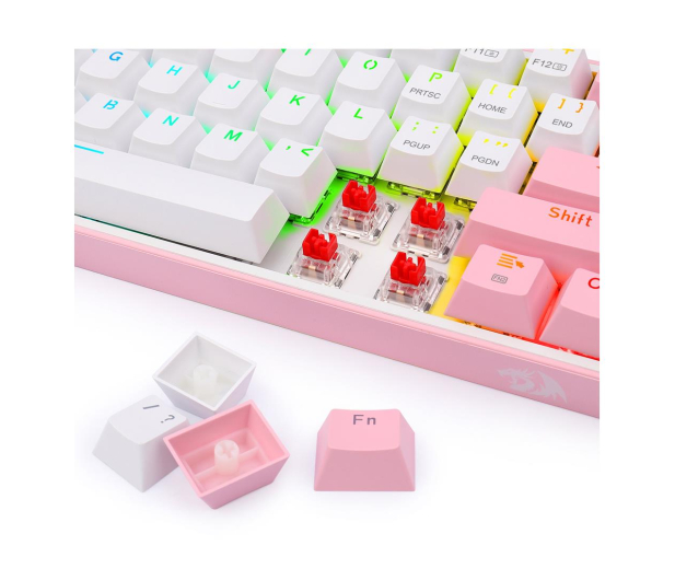 REDRAGON Fizz Pro (biało-różowa) K616RGB-PRO white pink - 1268110 - zdjęcie 8